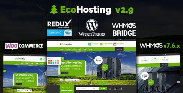Download Free EcoHosting v2.9 – Responsive Hosting and WHMCS Theme