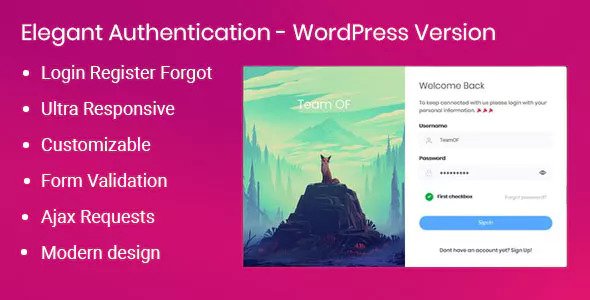 Download Free Elegant Authentication for WordPress v2.0.0 Download Free Elegant Authentication for WordPress v2.0.0
