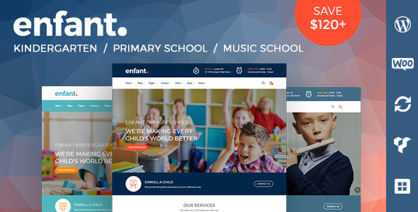 Download Free Enfant v3.0 – School and Kindergarten WordPress Theme