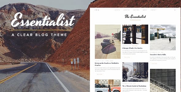 Download Free Essentialist v1.2.1 – A Narrative WordPress Blog Theme