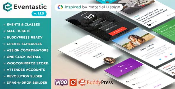 Download Free Eventastic v1.1.0 – Multipurpose Theme for Events & Classes