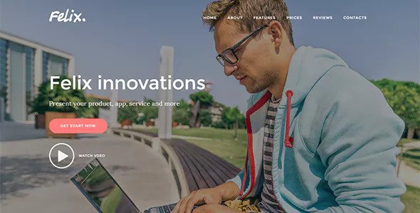 Download Free Felix v1.0.2 – Startup Landing Page WordPress Theme Download Free Felix v1.0.2 – Startup Landing Page WordPress Theme