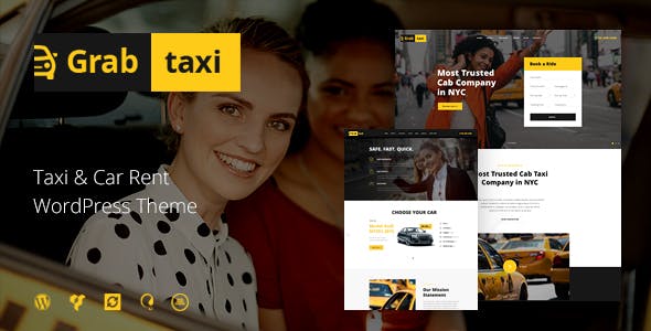 Download Free Grab Taxi v1.2.2 – Online Taxi Service WordPress Theme