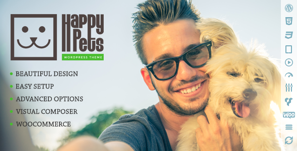 Download Free Happy Pets v1.6.1 – A Pet Shop/Services WordPress Theme