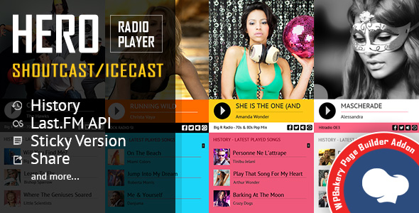 Download Free Hero v1.6.9 – Shoutcast and Icecast Radio Player VC Addon