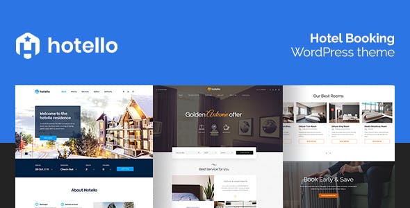 Download Free Hotello v1.2.5 – Hotel Booking WordPress theme