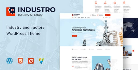 Download Free Industro v1.0.3 – Industry & Factory WordPress Theme Download Free Industro v1.0.3 – Industry & Factory WordPress Theme