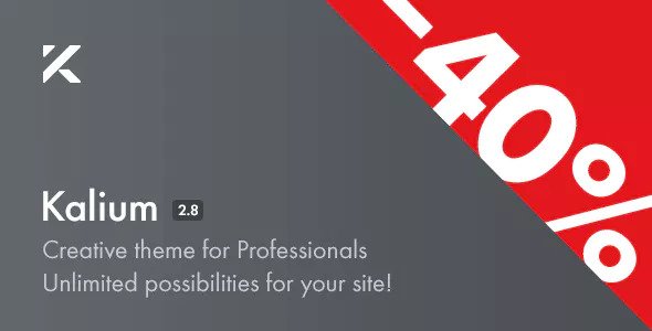 Download Free Kalium v2.8 – Creative Theme for Professionals