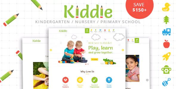 Download Free Kiddie v4.0 – Kindergarten and Preschool WordPress Theme