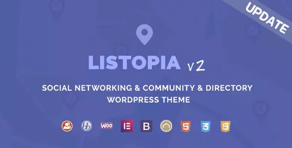 Download Free Listopia v2.0.2 – Directory, Community WordPress Theme