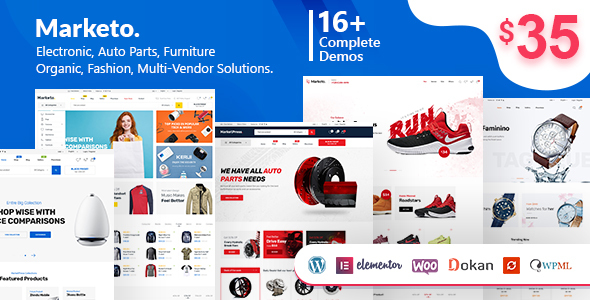 Download Free Marketo v1.5.1 – ECommerce & Multivendor Theme