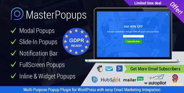 Download Free Master Popups v2.5.9 – Popup Plugin for Lead Generation