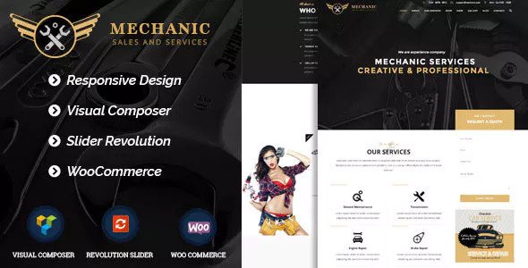 Download Free Mechanic v1.0.1 – Car Service & Workshop WordPress Theme