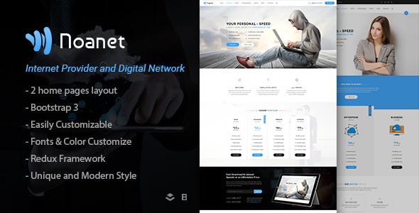 Download Free Noanet v2.0 – Internet Provider And Digital Network