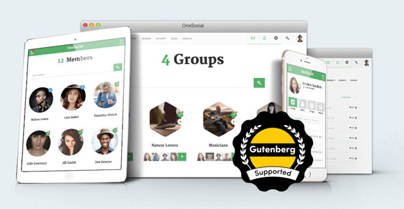 Download Free OneSocial v1.4.7 – Responsive WordPress/BuddyPress Theme