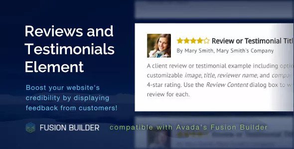 Download Free Reviews and Testimonials v1.1.2 – Element for Avada Download Free Reviews and Testimonials v1.1.2 – Element for Avada