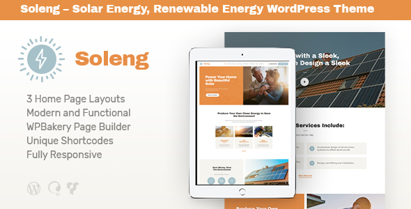 Download Free Soleng v1.0.3 – A Solar Energy Company WordPress Theme