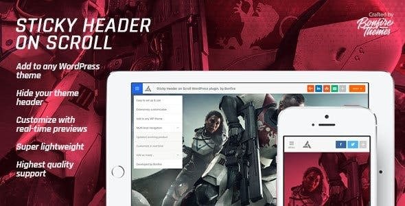 Download Free Sticky Header on Scroll for WordPress v1.3