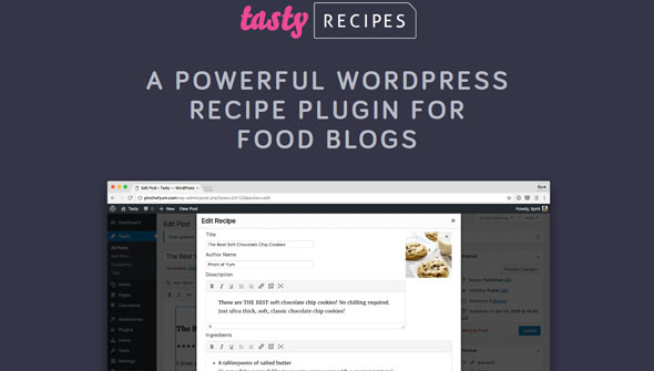 Download Free Tasty Recipes v2.1.0 – Recipe Plugin For Food Blogs