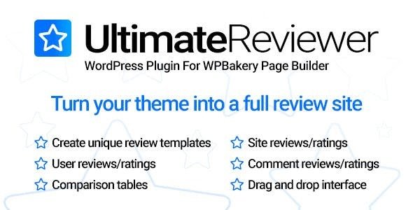 Download Free Ultimate Reviewer for WPBakery Page Builder v1.3.1
