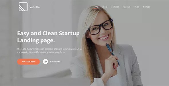 Download Free Vanessa v1.0.6 – Easy Startup Landing Page WP Theme