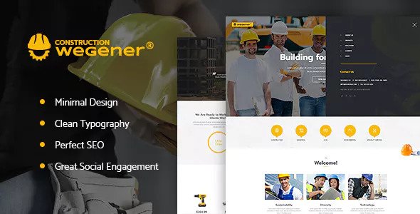 Download Free Wegener v1.1 – Construction & Engineering WordPress Theme