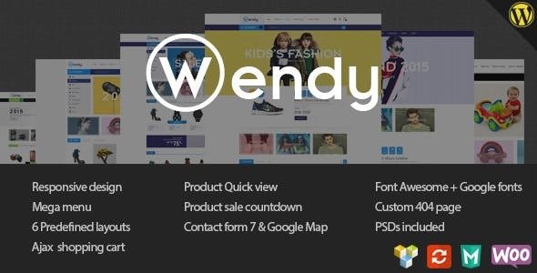 Download Free Wendy v1.6.1 – Multi Store WooCommerce Theme