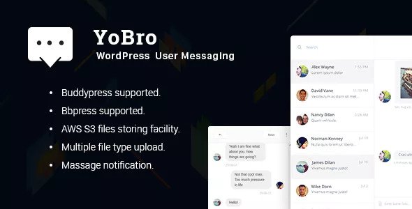 Download Free YoBro v2.0 – WordPress Private Messaging Plugin