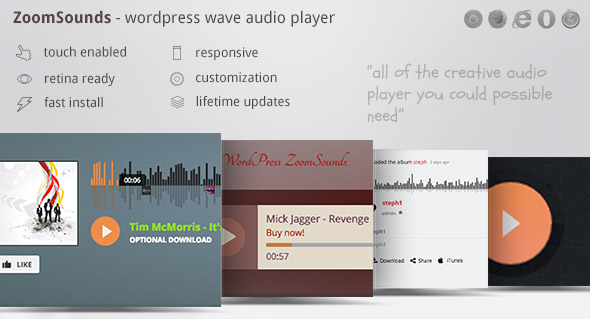 Download Free ZoomSounds v5.12 – WordPress Audio Player