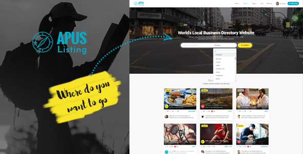 Download Free ApusListing v1.2.21 – Directory & Listing WordPress Theme