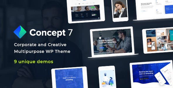 Download Free Concept Seven v1.0 – Responsive Multipurpose Theme