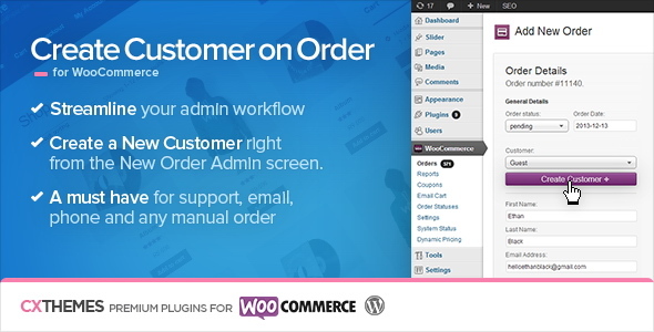 Download Free Create Customer on Order for WooCommerce v1.35