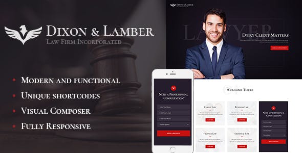Download Free Dixon & Lamber v1.1 – Law Firm WordPress Theme Download Free Dixon & Lamber v1.1 – Law Firm WordPress Theme