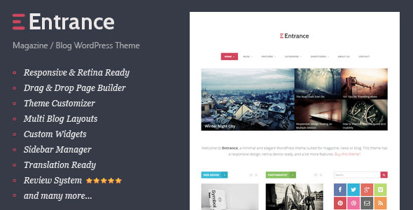 Download Free Entrance v1.6 – WordPress Theme for Magazine and Review Download Free Entrance v1.6 – WordPress Theme for Magazine and Review