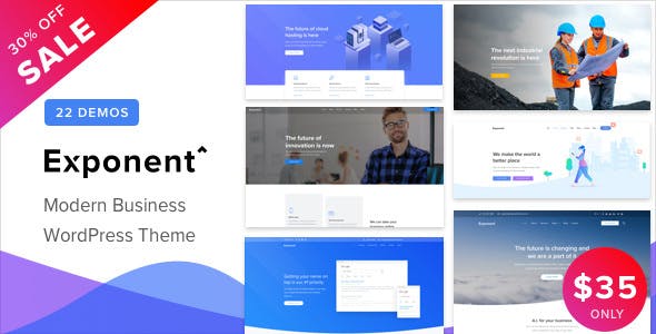 Download Free Exponent v1.0.5 – Modern Multi-Purpose Business Theme