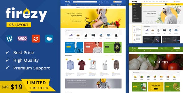 Download Free Firezy v1.0 – Multipurpose WooCommerce Theme