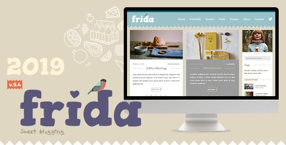 Download Free Frida v5.4 – A Sweet & Classic Blog Theme Download Free Frida v5.4 – A Sweet & Classic Blog Theme