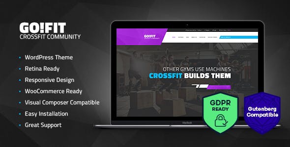 Download Free GoFit v1.2 – Fitness, Gym and Crossfit WordPress Theme