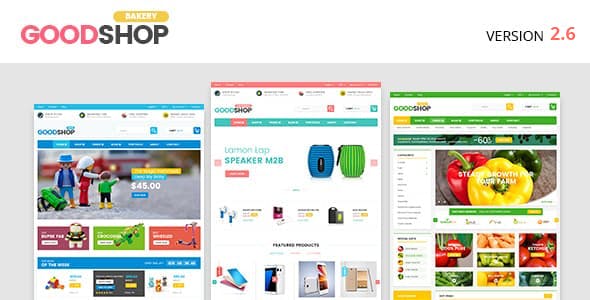 Download Free Good Shop v2.6 – Bakery Food Coffe, Fashion, Electronics