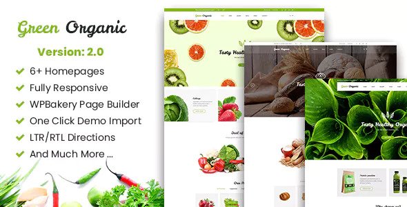 Download Free Green Organic v2.6 – Organic Store & Bakery Theme