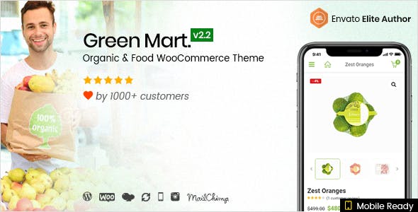 Download Free GreenMart v2.2.3 – Organic & Food WooCommerce Theme