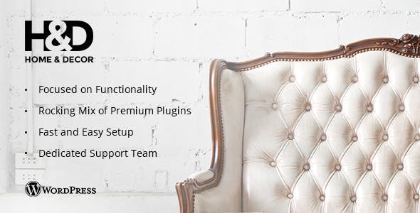 Download Free H&D v1.2.4 – Interior Design WordPress Theme