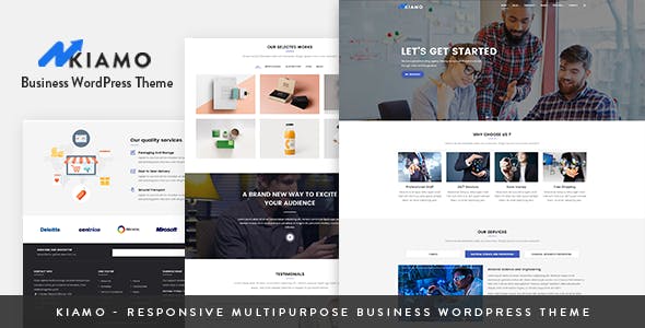 Download Free Kiamo v1.1.1 – Responsive Business Service WordPress Theme