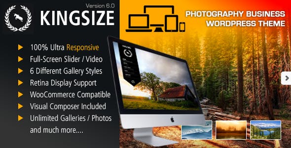 Download Free King Size v6.0 – Fullscreen Background WordPress Theme