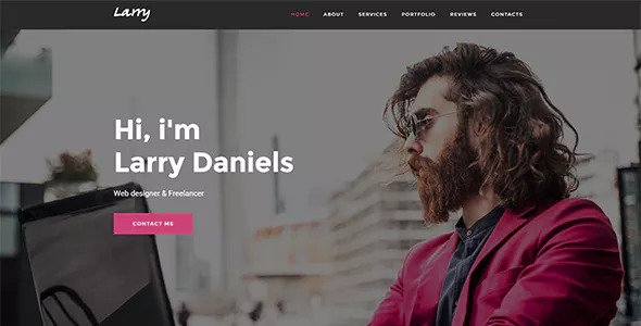 Download Free Larry v1.0.2 – Personal Onepage WordPress Theme