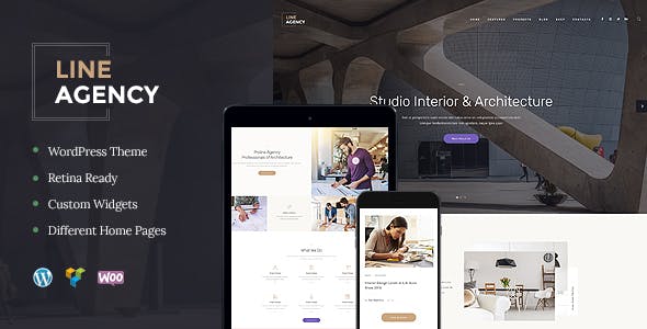 Download Free Line Agency v1.1.0 – Interior Design & Architecture Theme