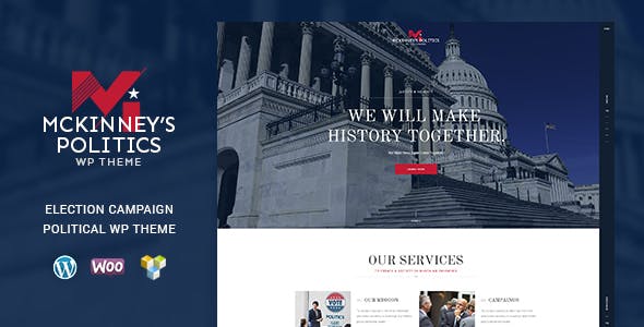 Download Free MCKinney’s Politics v1.1 – Elections Campaign Theme