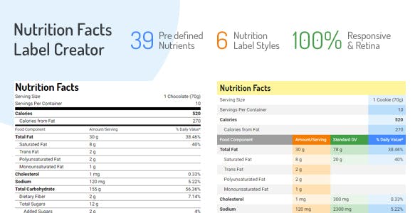 Download Free Nutrition Facts Label Creator v1.2.0 Download Free Nutrition Facts Label Creator v1.2.0