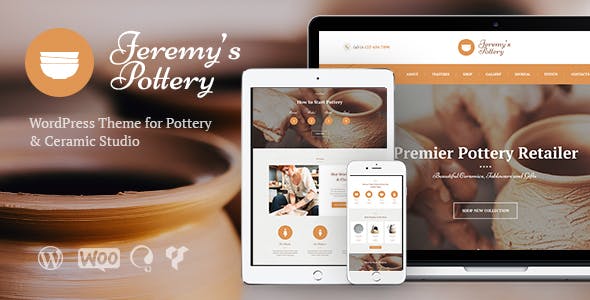 Download Free Pottery and Ceramics WordPress Theme v1.3