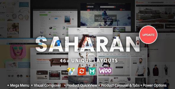 Download Free SAHARAN v1.5.2 – Responsive WordPress Theme